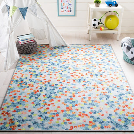 Safavieh Machine Washable Kids Playhouse Kph258A Ivory/Blue Rug - Safavieh - kph258a - 3
