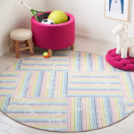 Safavieh Machine Washable Kids Playhouse Kph259A Ivory/Blue Rug - Safavieh - kph259a - 5r