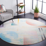 Safavieh Machine Washable Paint Brush Ptb107M Blue/Ivory Rug - Safavieh - ptb107m - 7r