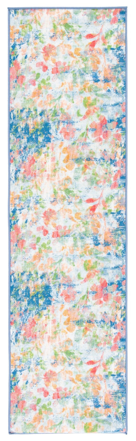 Safavieh Machine Washable Paint Brush Ptb157N Navy/Orange Rug - Safavieh - ptb157n - 28
