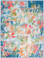 Safavieh Machine Washable Paint Brush Ptb157N Navy/Orange Rug - Safavieh - ptb157n - 3