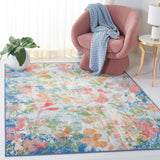 Safavieh Machine Washable Paint Brush Ptb157N Navy/Orange Rug - Safavieh - ptb157n - 3