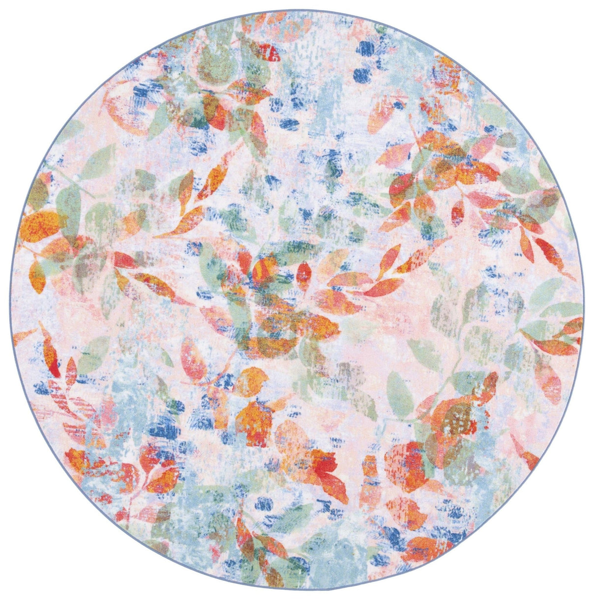Safavieh Machine Washable Paint Brush Ptb158U Blush Pink/Green Rug - Safavieh - ptb158u - 28