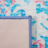 Safavieh Machine Washable Riviera Riv117J Light Blue/Pink Rug - Safavieh - riv117j - 7r