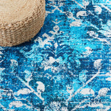 Safavieh Machine Washable Riviera Riv117N Navy/Light Blue Rug - Safavieh - riv117n - 7r
