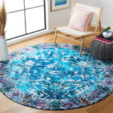 Safavieh Machine Washable Riviera Riv117N Navy/Light Blue Rug - Safavieh - riv117n - 7r