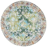 Safavieh Machine Washable Riviera Riv117Y Green/Light Blue Rug - Safavieh - riv117y - 7r