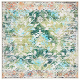 Safavieh Machine Washable Riviera Riv117Y Green/Light Blue Rug - Safavieh - riv117y - 7sq