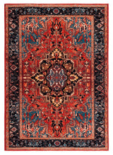 Safavieh Machine Washable Riviera Riv138Q Red/Blue Rug - Safavieh - riv138q - 4