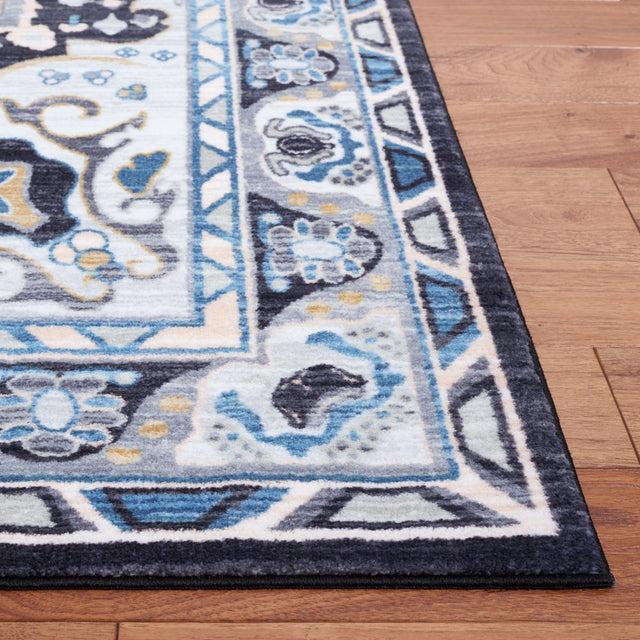 Safavieh Machine Washable Riviera Riv155F Grey/Light Blue Rug - Safavieh - riv155f - 7r