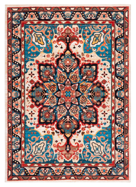 Safavieh Machine Washable Riviera Riv155N Blue/Beige Rug - Safavieh - riv155n - 4