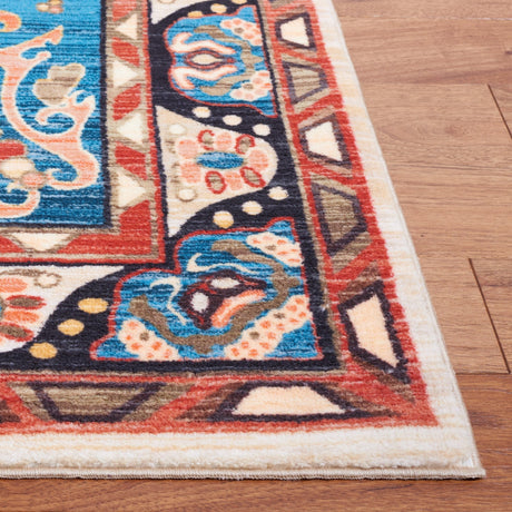 Safavieh Machine Washable Riviera Riv155N Blue/Beige Rug - Safavieh - riv155n - 7r