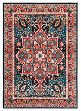 Safavieh Machine Washable Riviera Riv155Q Red/Navy Rug - Safavieh - riv155q - 4