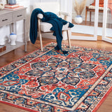 Safavieh Machine Washable Riviera Riv155Z Black/Red Rug - Safavieh - riv155z - 4
