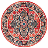 Safavieh Machine Washable Riviera Riv155Z Black/Red Rug - Safavieh - riv155z - 7r