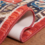 Safavieh Machine Washable Riviera Riv155Z Black/Red Rug - Safavieh - riv155z - 7r