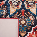 Safavieh Machine Washable Riviera Riv155Z Black/Red Rug - Safavieh - riv155z - 7r