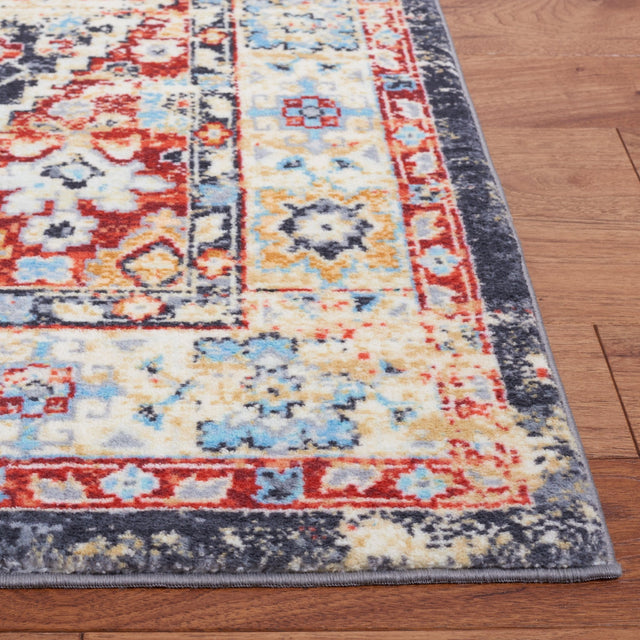 Safavieh Machine Washable Riviera Riv157H Charcoal/Gold Rug - Safavieh - riv157h - 7r