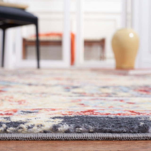Safavieh Machine Washable Riviera Riv157H Charcoal/Gold Rug - Safavieh - riv157h - 7r