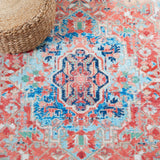 Safavieh Machine Washable Riviera Riv182N Navy/Red Rug - Safavieh - riv182n - 7r