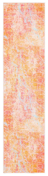 Safavieh Machine Washable Sequoia Seq152P Orange/Light Blue Rug - Safavieh - seq152p - 29