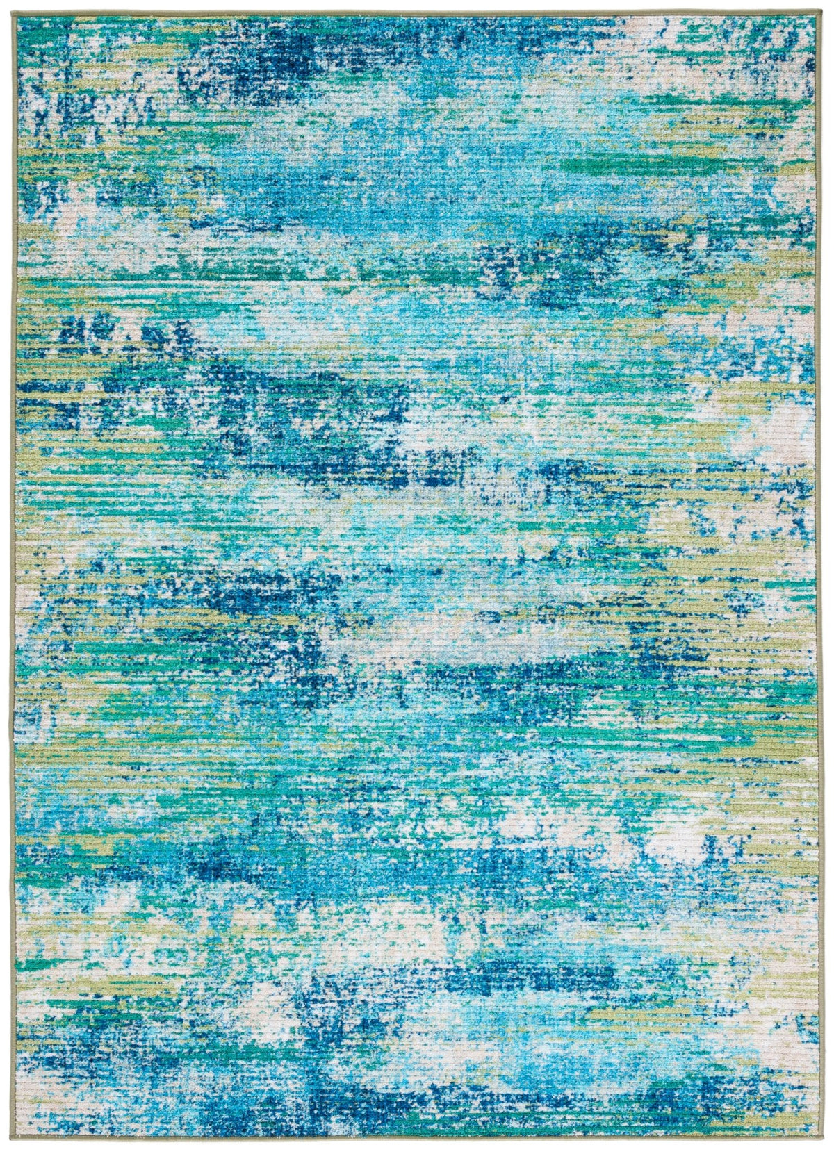 Safavieh Machine Washable Sequoia Seq156M Blue/Green Rug - Safavieh - seq156m - 4