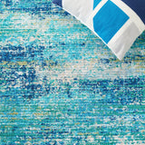 Safavieh Machine Washable Sequoia Seq156M Blue/Green Rug - Safavieh - seq156m - 7r
