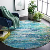 Safavieh Machine Washable Sequoia Seq156M Blue/Green Rug - Safavieh - seq156m - 7r