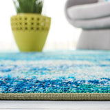 Safavieh Machine Washable Sequoia Seq156M Blue/Green Rug - Safavieh - seq156m - 7r