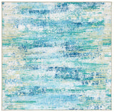 Safavieh Machine Washable Sequoia Seq156M Blue/Green Rug - Safavieh - seq156m - 7sq