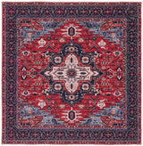 Safavieh Machine Washable Serapi Sep560Q Red/Navy Rug - Safavieh - sep560q - 7sq