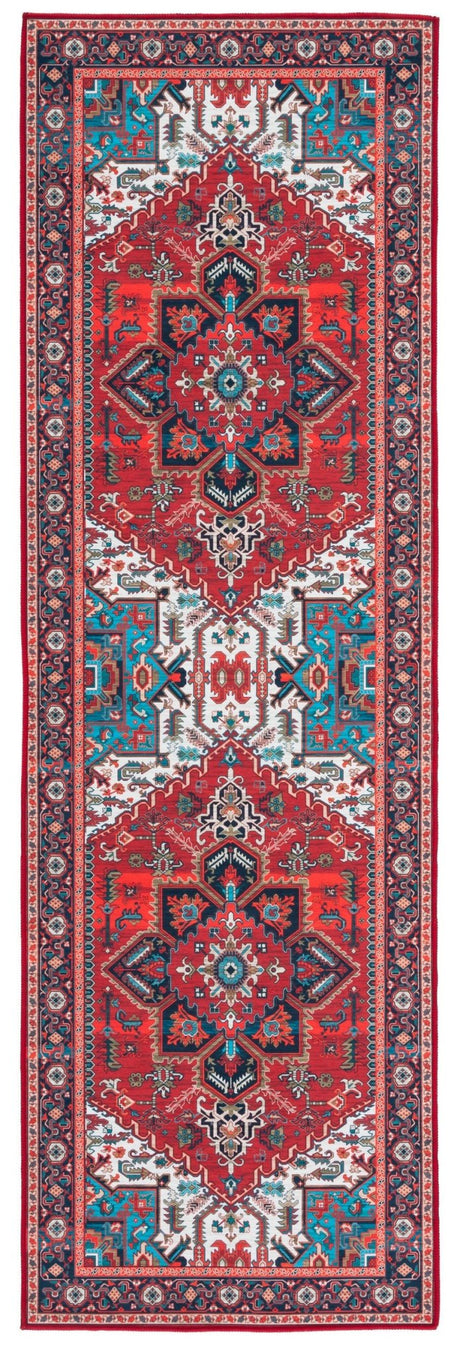 Safavieh Machine Washable Tucson Tsn101Q Red/Blue Rug - Safavieh - tsn101q - 26