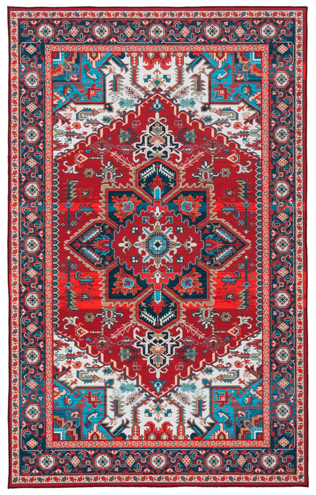 Safavieh Machine Washable Tucson Tsn101Q Red/Blue Rug - Safavieh - tsn101q - 3