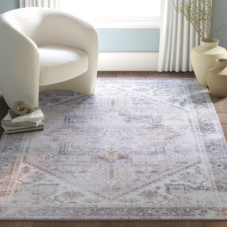 Safavieh Machine Washable Tucson Tsn102B Beige/Grey Rug - Safavieh - tsn102b - 3