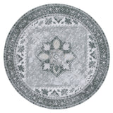 Safavieh Machine Washable Tucson Tsn102F Grey/Ivory Rug - Safavieh - tsn102f - 4r