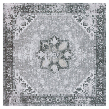 Safavieh Machine Washable Tucson Tsn102F Grey/Ivory Rug - Safavieh - tsn102f - 4sq