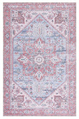 Safavieh Machine Washable Tucson Tsn102G Grey Blue/Rust Rug - Safavieh - tsn102g - 3
