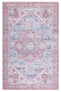 Safavieh Machine Washable Tucson Tsn102G Grey Blue/Rust Rug - Safavieh - tsn102g - 3