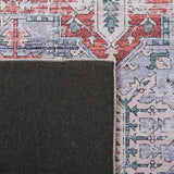 Safavieh Machine Washable Tucson Tsn102G Grey Blue/Rust Rug - Safavieh - tsn102g - 6r