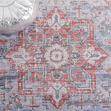 Safavieh Machine Washable Tucson Tsn102G Grey Blue/Rust Rug - Safavieh - tsn102g - 6r