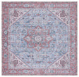 Safavieh Machine Washable Tucson Tsn102G Grey Blue/Rust Rug - Safavieh - tsn102g - 6sq