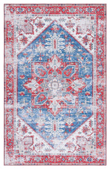 Safavieh Machine Washable Tucson Tsn102M Blue/Red Rug - Safavieh - tsn102m - 3