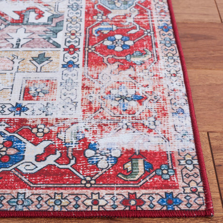 Safavieh Machine Washable Tucson Tsn102M Blue/Red Rug - Safavieh - tsn102m - 4r