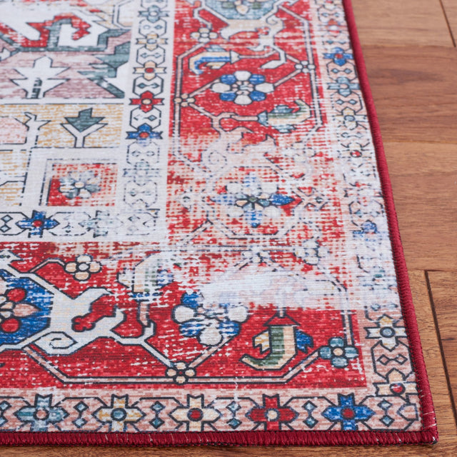Safavieh Machine Washable Tucson Tsn102M Blue/Red Rug - Safavieh - tsn102m - 4r