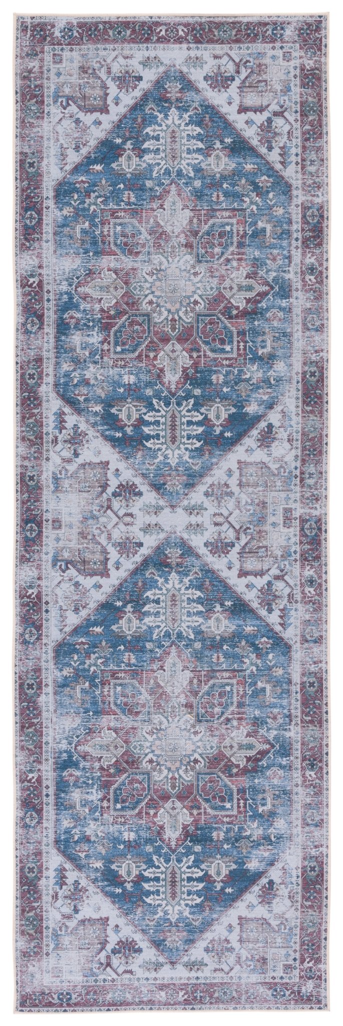 Safavieh Machine Washable Tucson Tsn102N Navy/Red Rug - Safavieh - tsn102n - 28