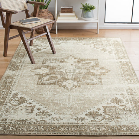 Safavieh Machine Washable Tucson Tsn102W Sage/Ivory Rug - Safavieh - tsn102w - 3