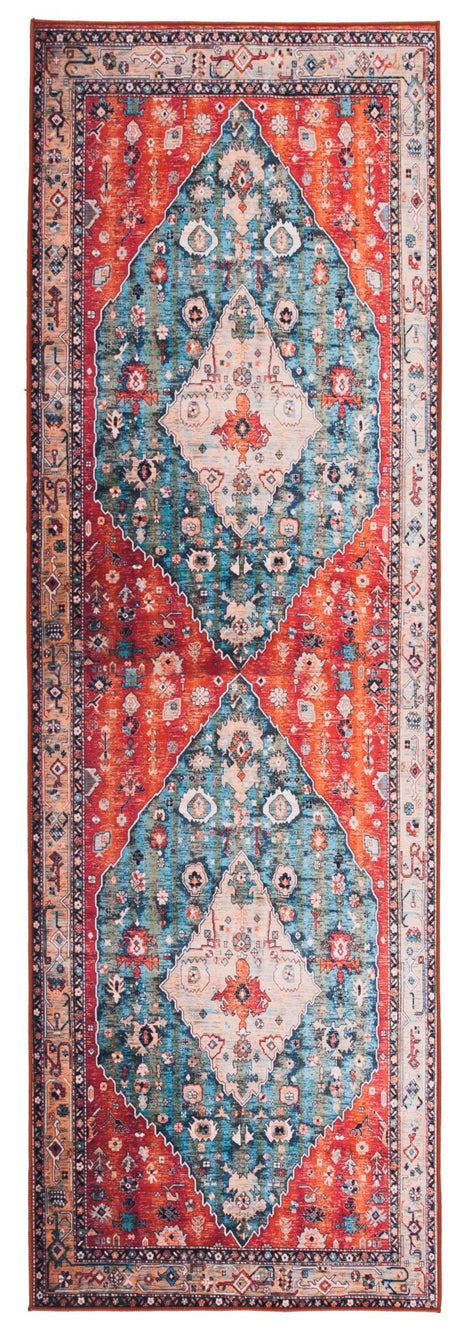 Safavieh Machine Washable Tucson Tsn104B Beige/Blue Rug - Safavieh - tsn104b - 26