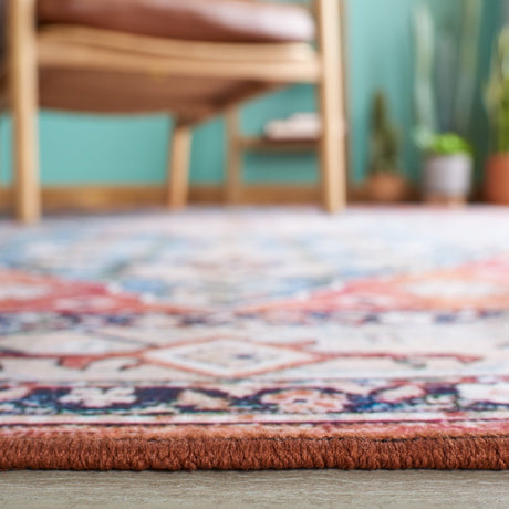 Safavieh Machine Washable Tucson Tsn104B Beige/Blue Rug - Safavieh - tsn104b - 5r