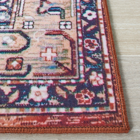 Safavieh Machine Washable Tucson Tsn104B Beige/Blue Rug - Safavieh - tsn104b - 5r