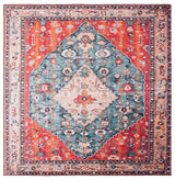 Safavieh Machine Washable Tucson Tsn104B Beige/Blue Rug - Safavieh - tsn104b - 5sq